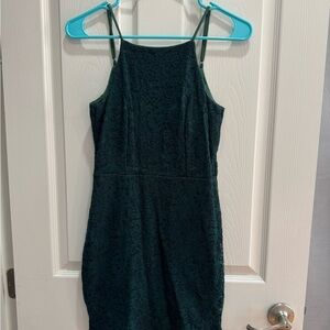 Women’s green mini dress